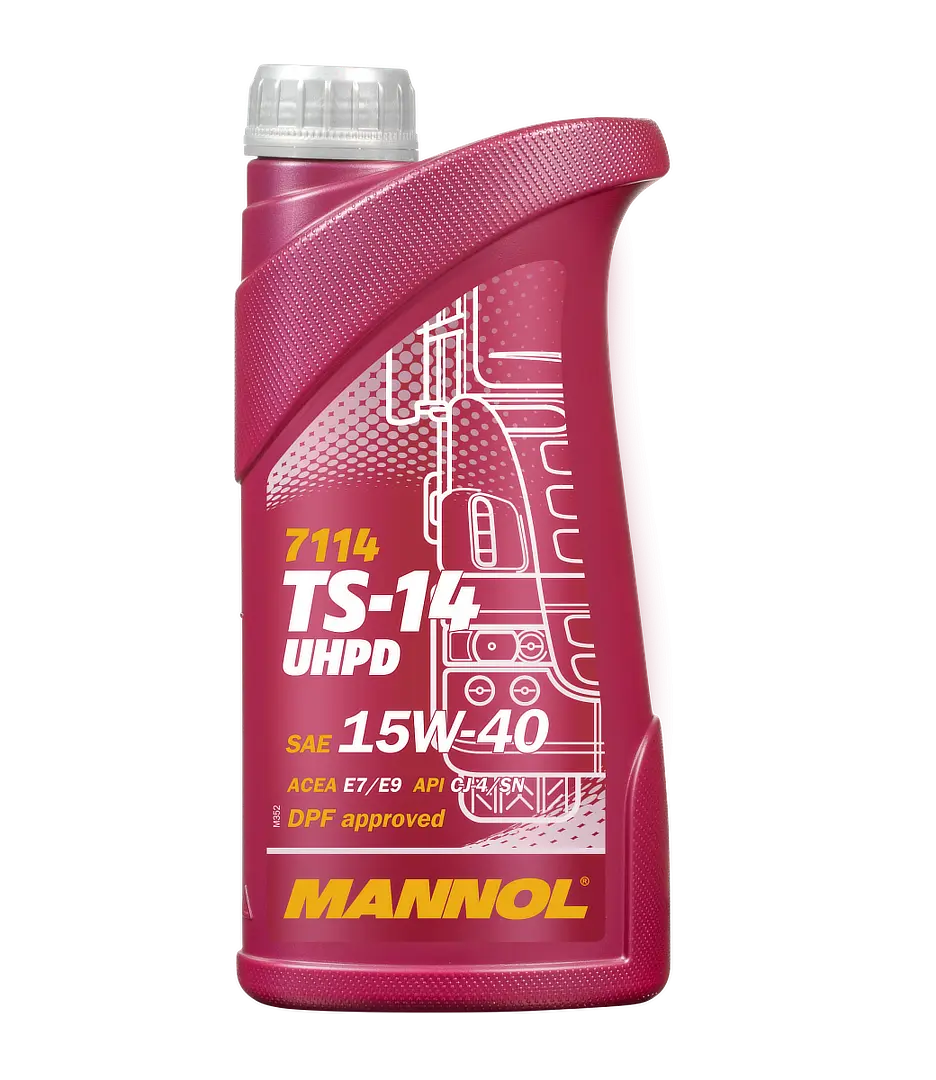 MANNOL TS-14 UHPD SAE 15W-40 API CK-4, 1 liter bottle