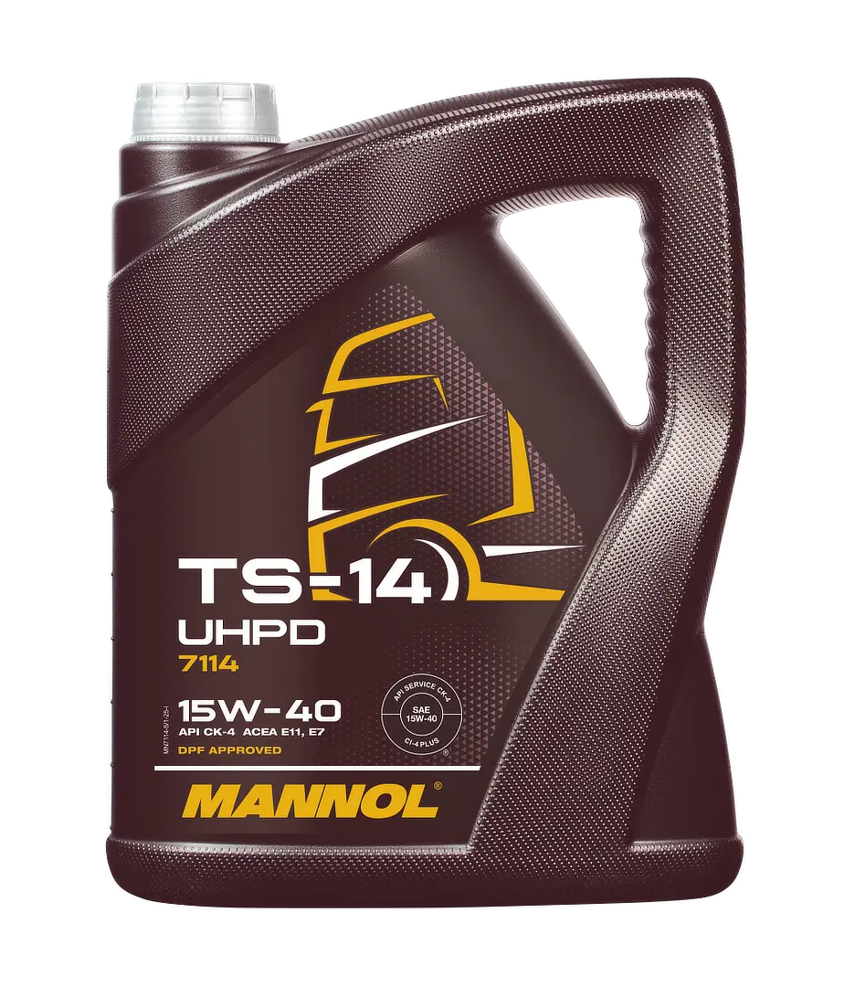 MANNOL TS-14 UHPD SAE 15W-40 API CK-4, 5 liter bottle