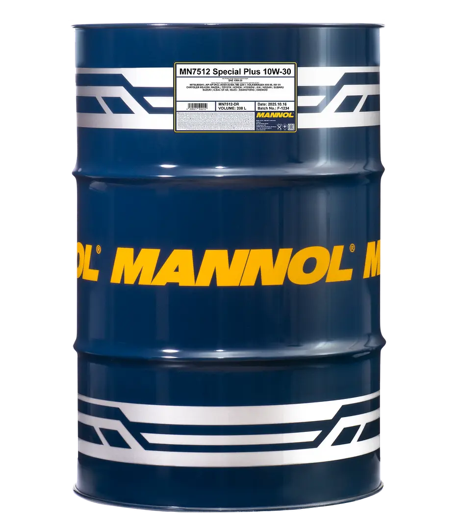 MANNOL Special Plus SAE 10W-30 API SP (RC), 208 liter drum