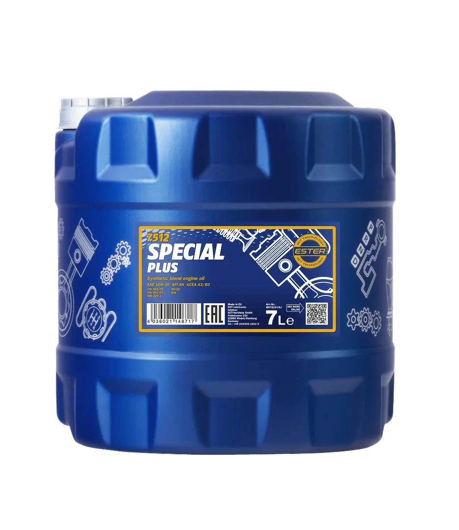 MANNOL Special Plus SAE 10W-30 API SP (RC), 7 liter bottle