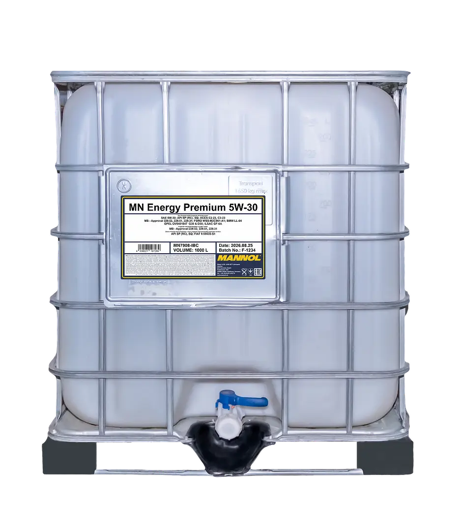 MANNOL Energy Premium SAE 5W-30 API SP, 1000 liter IBC tote