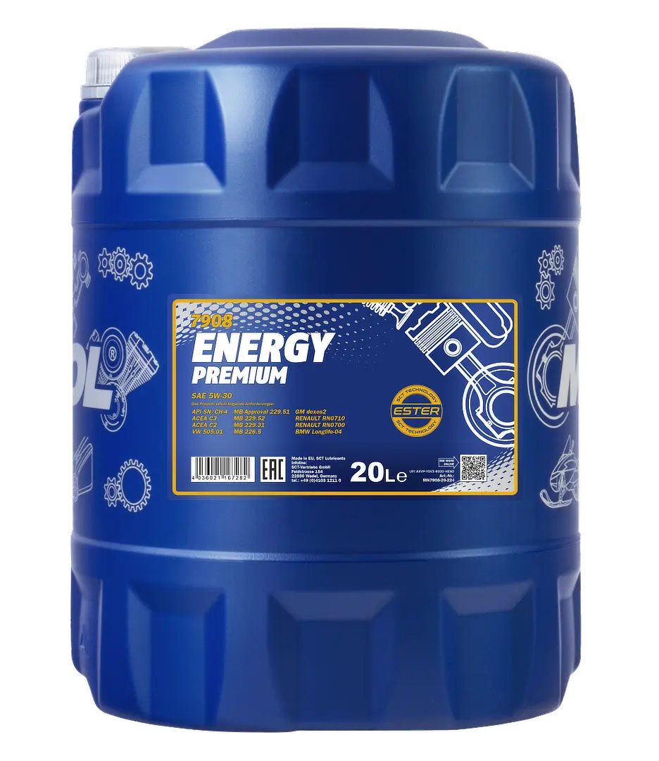 MANNOL Energy Premium SAE 5W-30 API SP, 20 liter pail