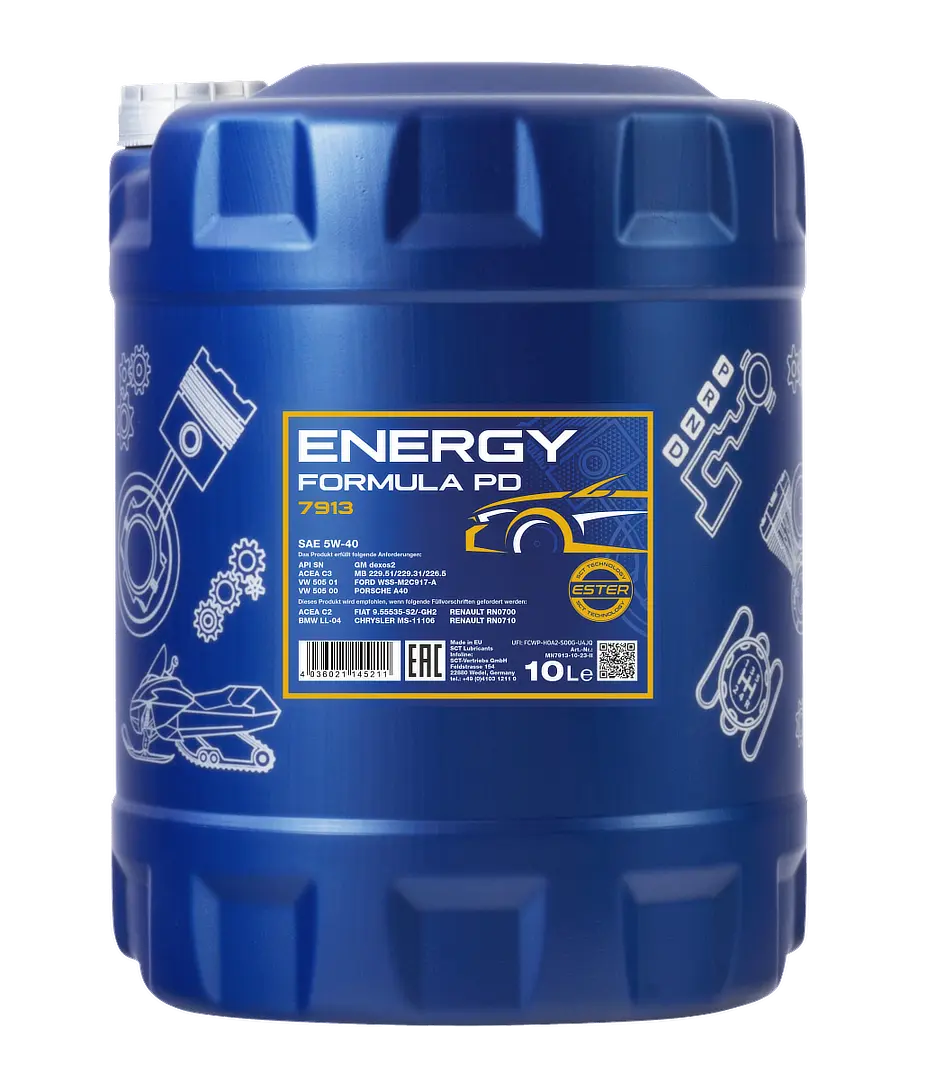 MANNOL Energy Formula PD SAE 5W-40 API SP, 10 liter bottle