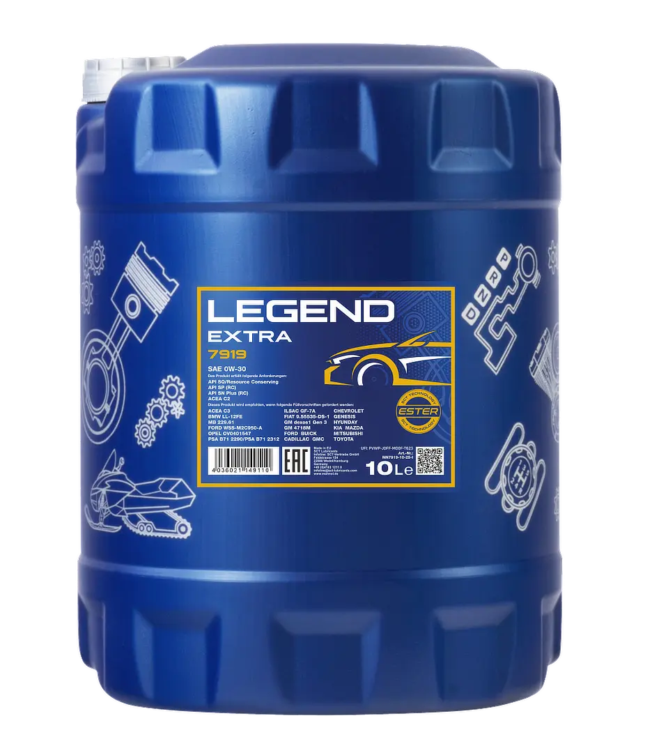 MANNOL Legend Extra SAE 0W-30 API SN, 10 liter bottle