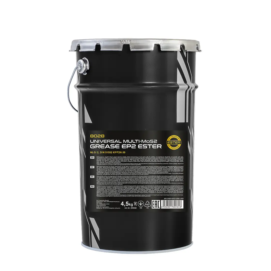 MANNOL Universal Multi-MoS2 Grease EP2 Ester, 4.5 kilogram pail