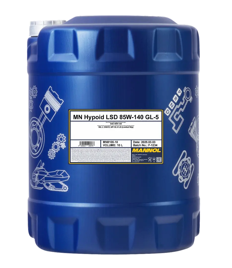 MANNOL Hypoid LSD 85W-140 API GL-5, 10 liter bottle