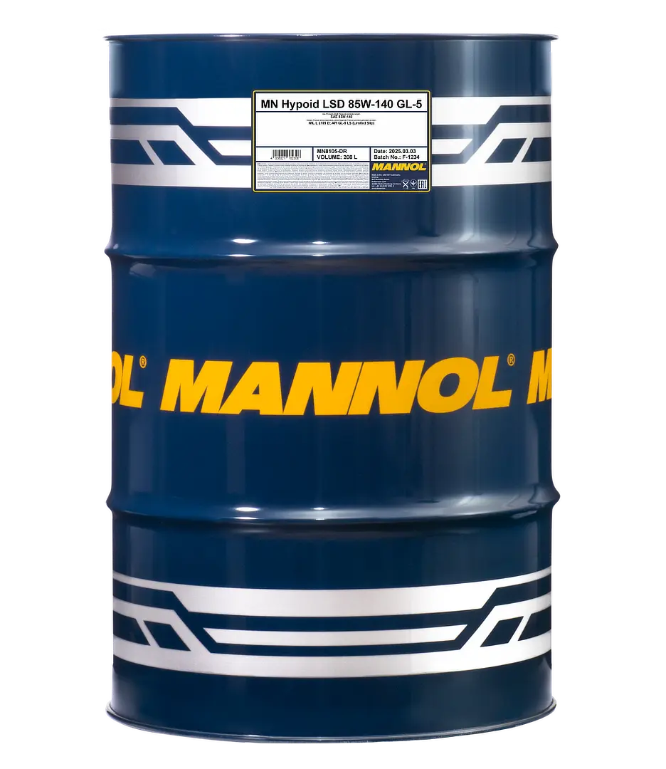 MANNOL Hypoid LSD 85W-140 API GL-5, 208 liter drum