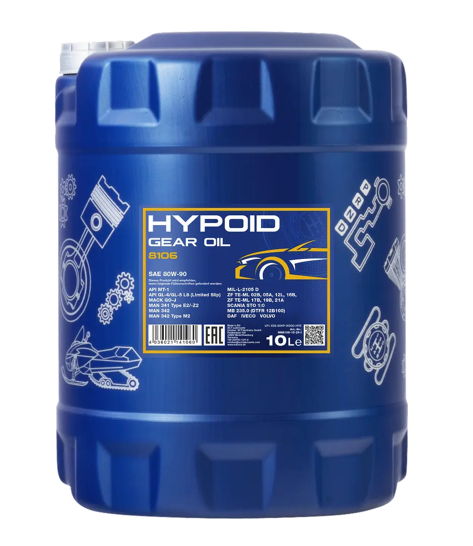 MANNOL Hypoid 80W-90 GL-4/GL-5 LS, 10 liter bottle