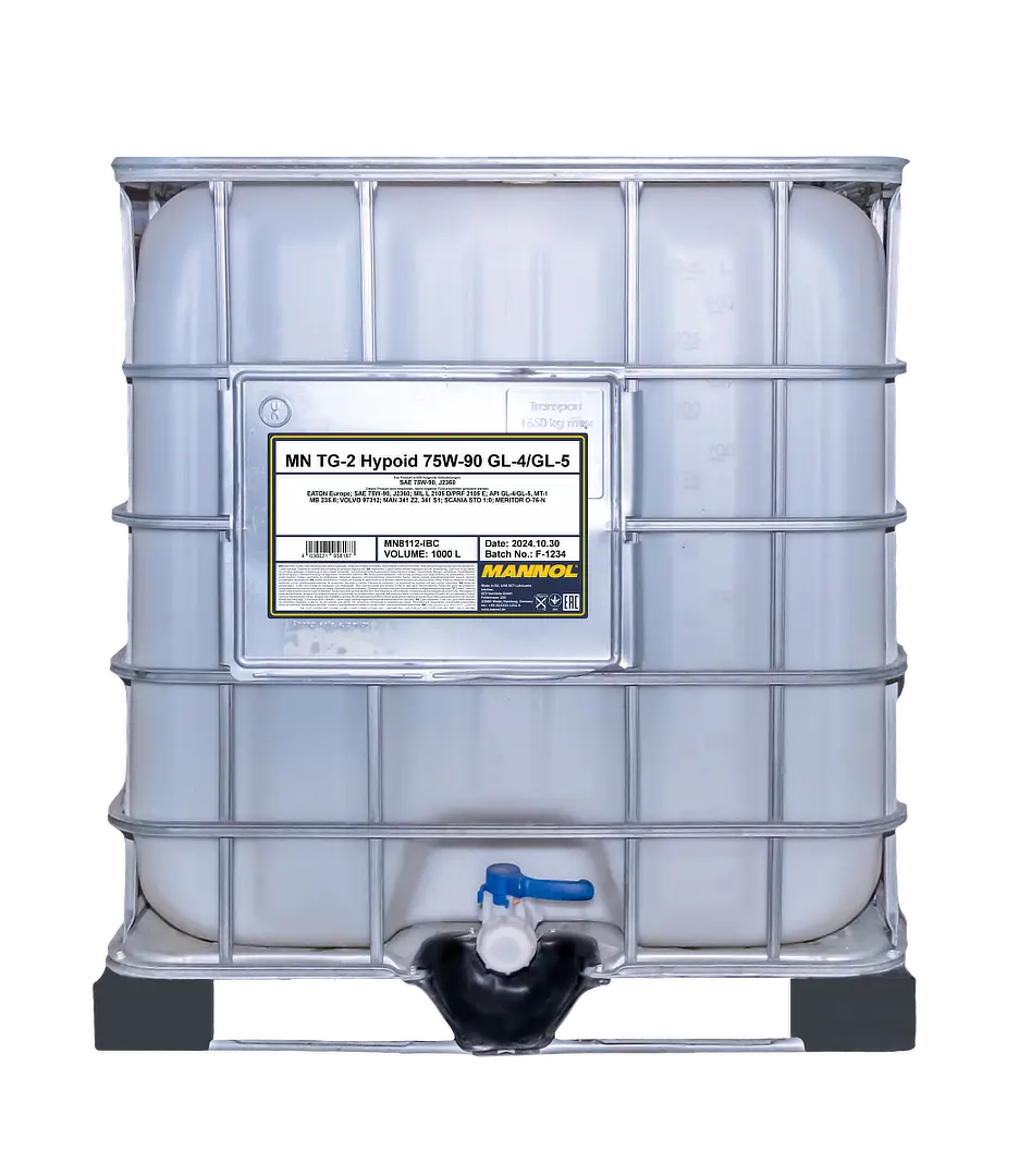 MANNOL TG-2 Hypoid SAE 75W-90 GL-4/GL-5, 1000 liter IBC tote