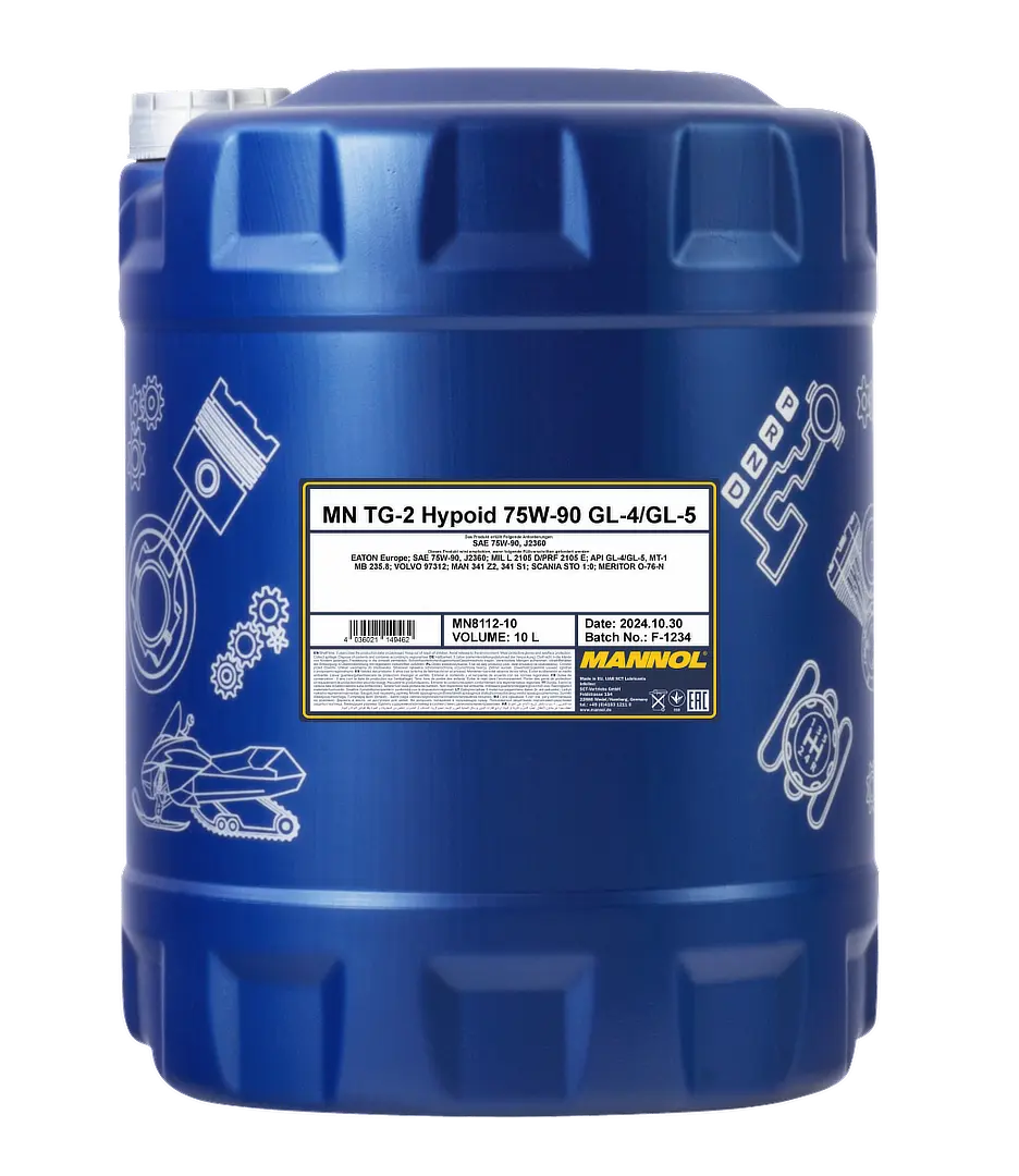 MANNOL TG-2 Hypoid SAE 75W-90 GL-4/GL-5, 10 liter bottle
