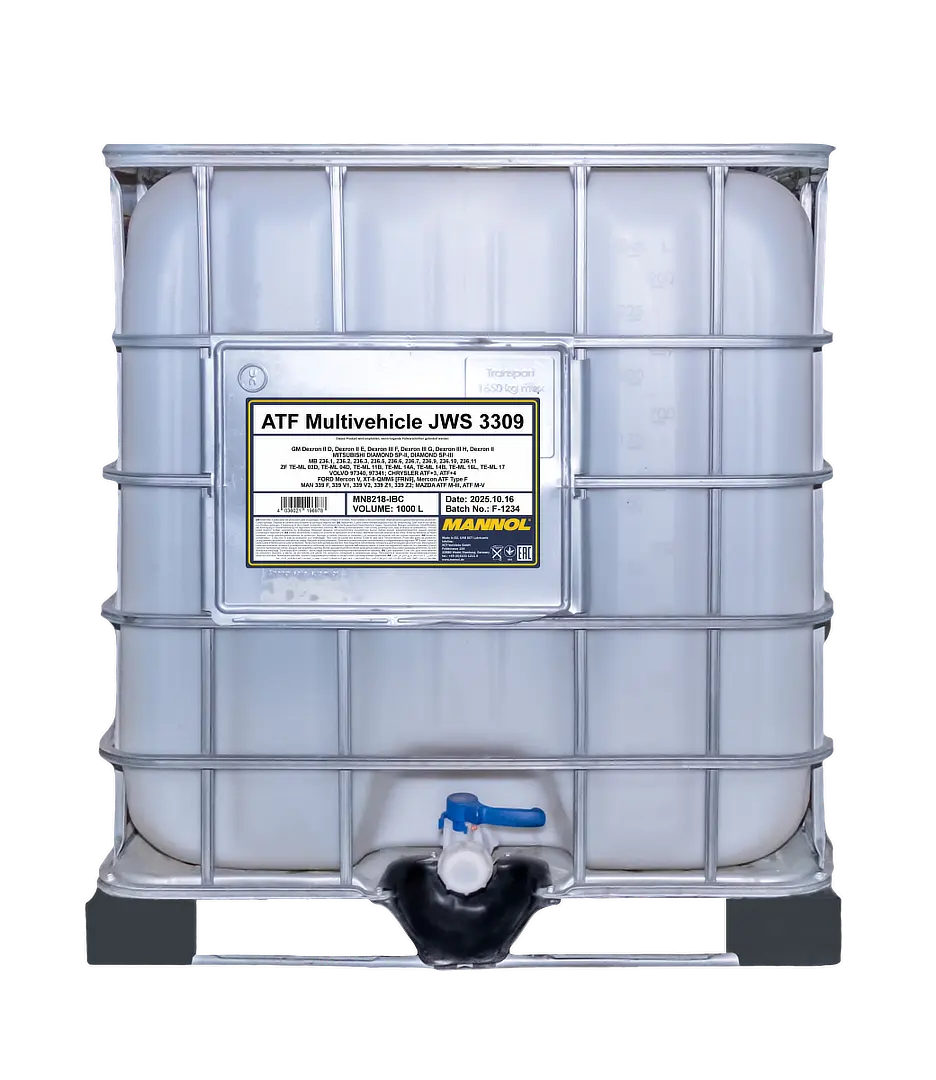 MANNOL ATF Multivehicle JWS 3309, 1000 liter IBC tote