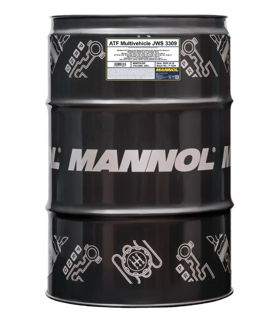 MANNOL ATF Multivehicle JWS 3309, 208 liter drum