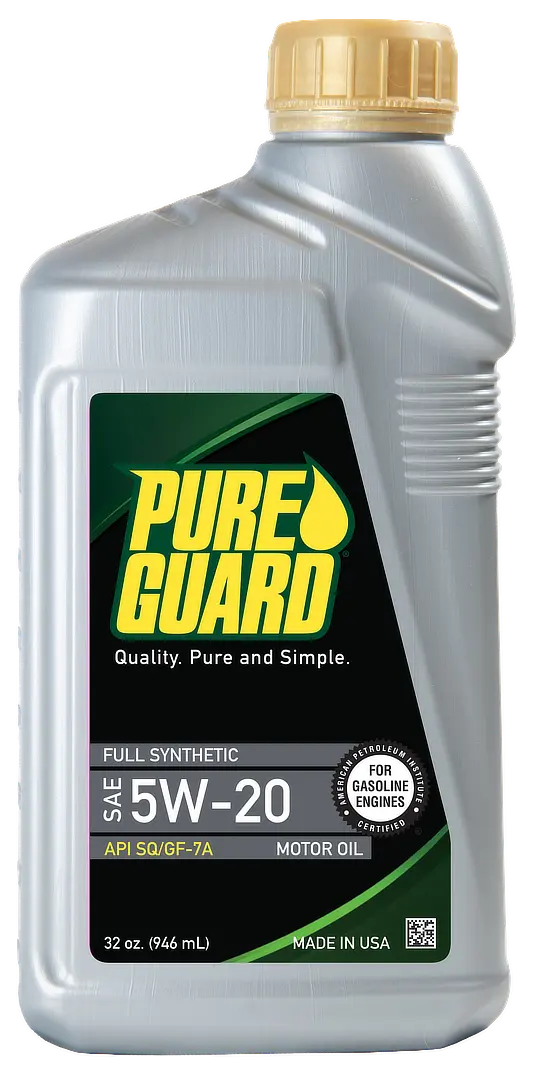 PureGuard Full Synthetic SAE 5W-20, 32 oz bottle