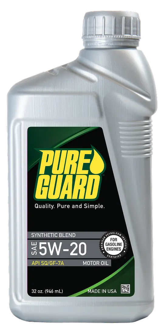 PureGuard Synthetic Blend SAE 5W-20, 32 oz bottle