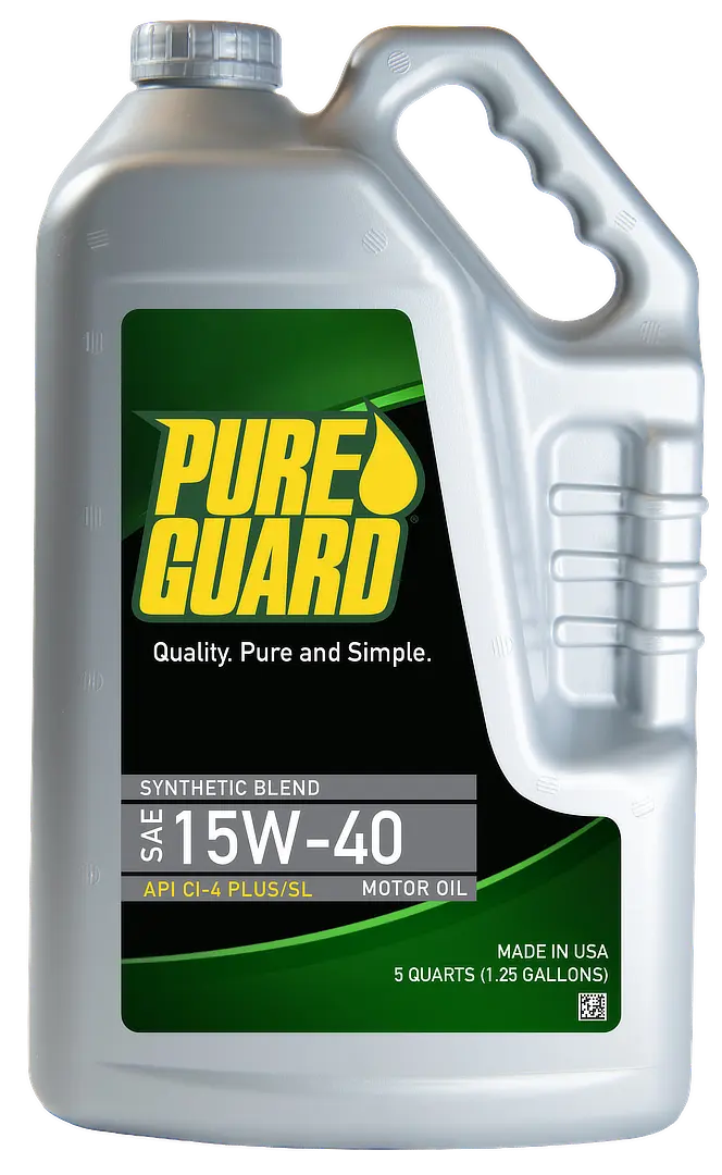 PureGuard Synthetic Blend Heavy-Duty SAE 15W-40, 5 quart jug